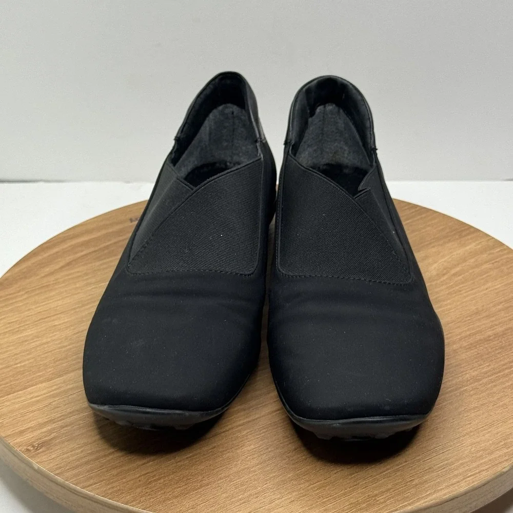 Sesto Meucci Black Slip-On‎ Shoes Size 7M Comfort Fit Rubber Sole Womens Flats